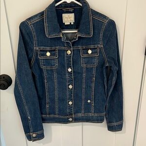 Kate Spade Blue Jean Jacket Timeless Design Medium Weight